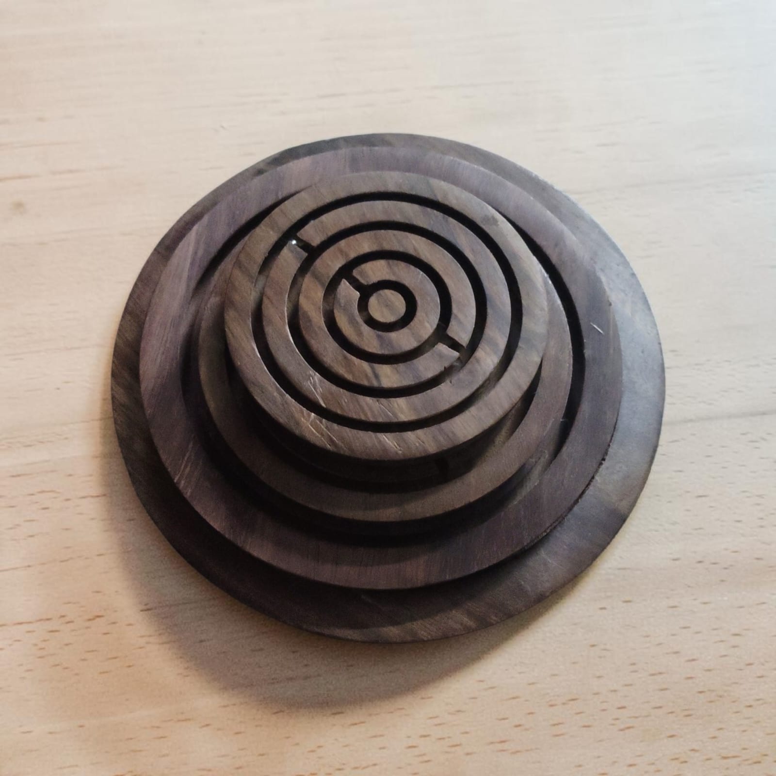 : Handcrafted Wooden Labyrinth Ball Maze Game | Round Wooden Board Puzzle Brain Teaser for Kids & Adults — image 2
