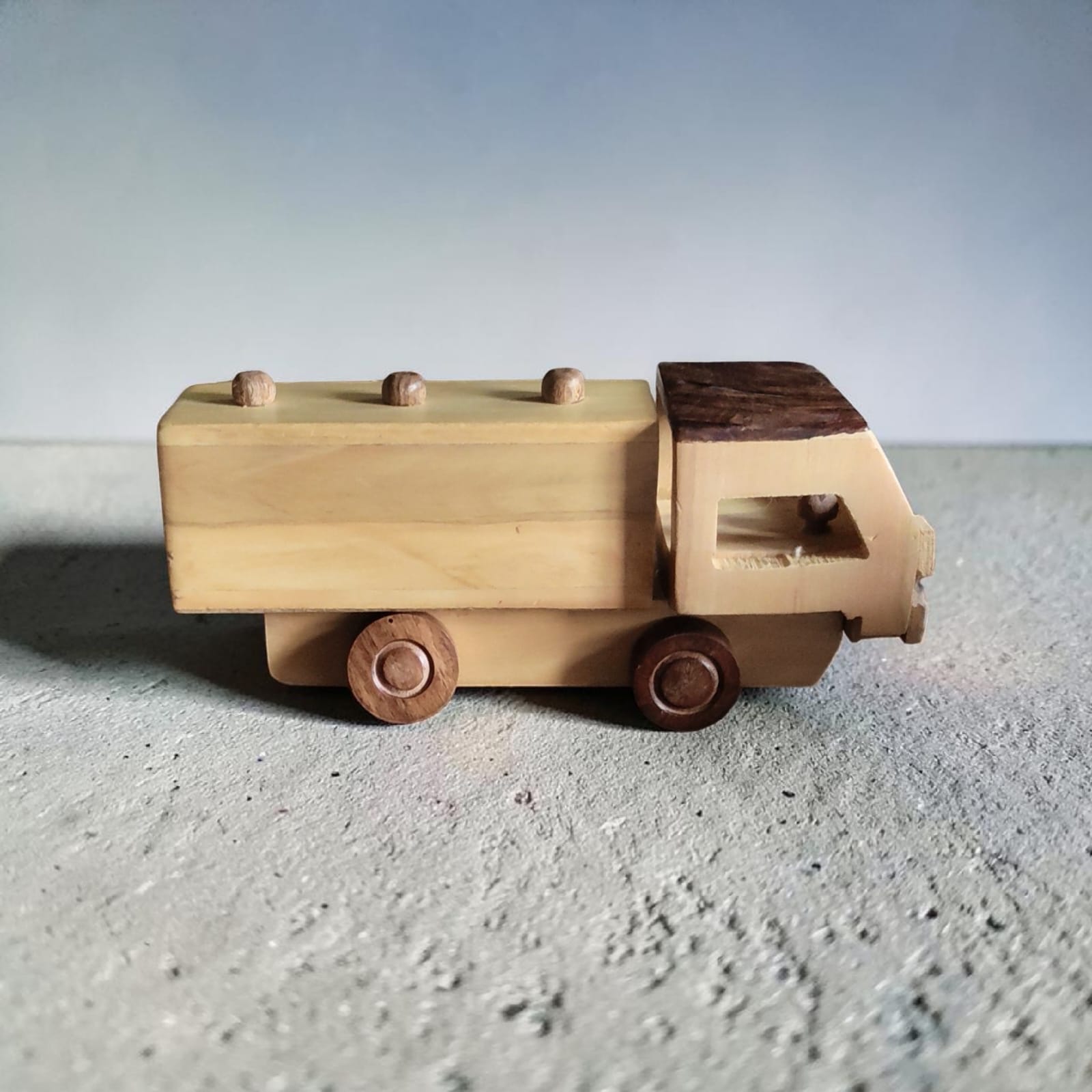 Handmade Wooden Toy Tanker Truck