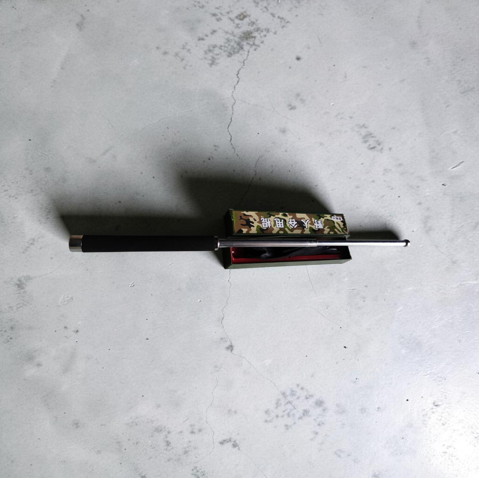 Self Defense Telescopic Baton Stick with Camouflage Box - Portable Safety Tool
