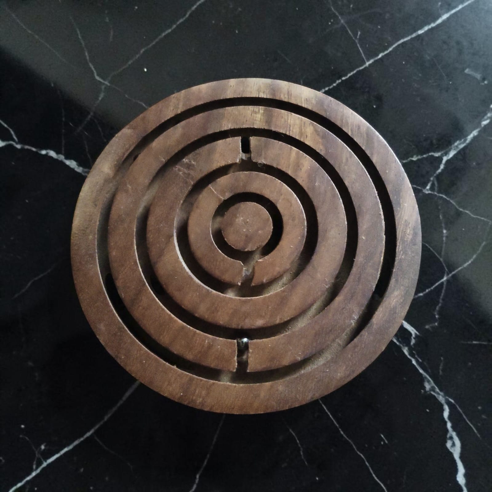 : Handcrafted Wooden Labyrinth Ball Maze Game | Round Wooden Board Puzzle Brain Teaser for Kids & Adults — image 4