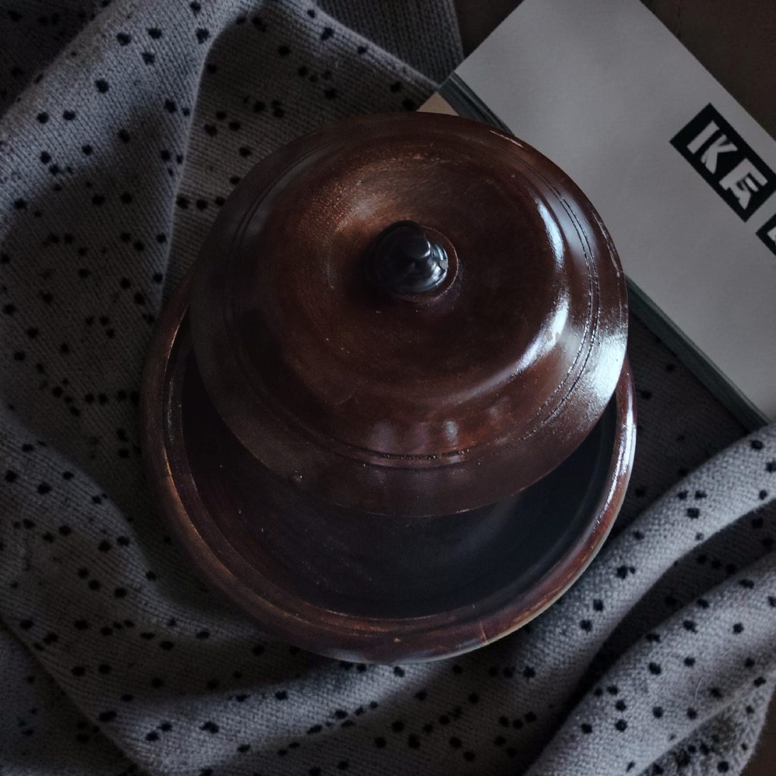 Handcrafted Wooden Storage Box with Lid